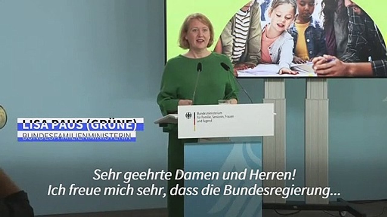 Paus: mit der kindergrundsicherung sind familien "keine bittsteller mehr"
