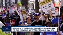 WGA union strike finally ends after union leaders, studio, streaming service bosses agree on a deal