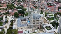 Mimar Sinan'ın ustalık eseri Selimiye Camisi'nin restorasyonu sürüyor