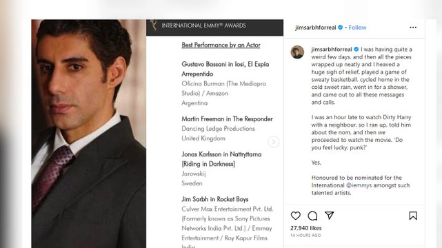 Vir Das, Shefali Shah, Jim Sarbh nominated at International Emmy Awards