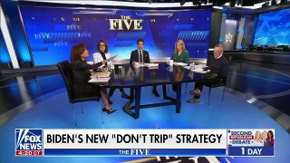 fox news tv - 'The Five'- The White House is on a mission to 'don't let Biden trip'