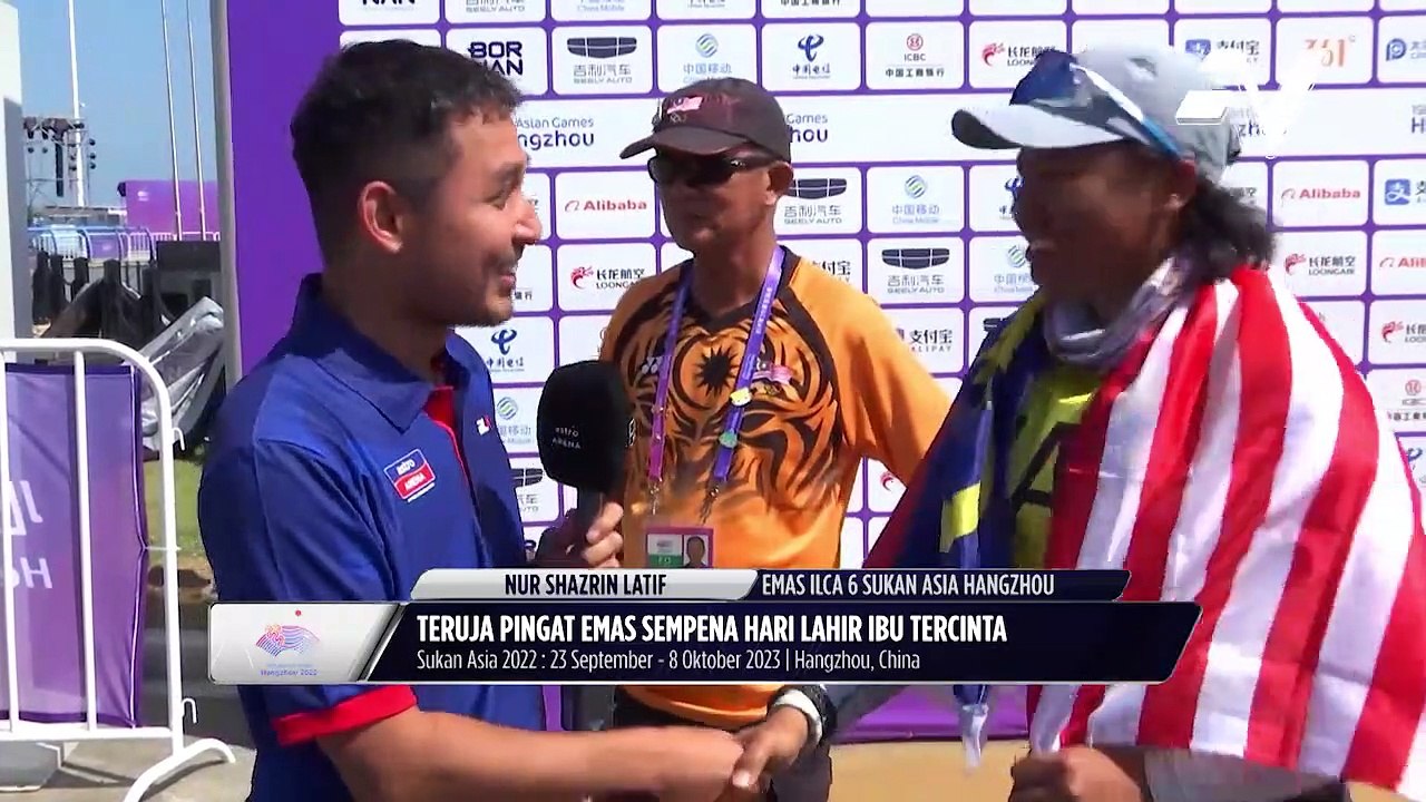 Shazrin Latif cipta kejayaan berganda! Raih emas Sukan Asia & layak ke Sukan Olimpik 2024