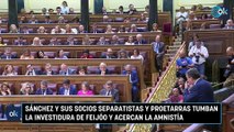 Sánchez y sus socios separatistas y proetarras tumban la investidura de Feijóo y acercan la amnistía