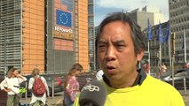 Action à Bruxelles contre la nomination de Wopke Hoekstra comme Commissaire européen pour le Climat