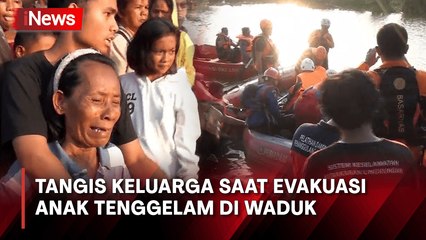 Isak Tangis Keluarga Pecah saat Evakuasi Anak Tenggelam di Waduk