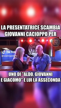 Giornalista scambia Giovanni Cacioppo per uno di Aldo, Giovanni e Giacomo