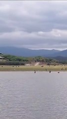 Pescan frente a la costa de "El Préstamo" a plena luz del día