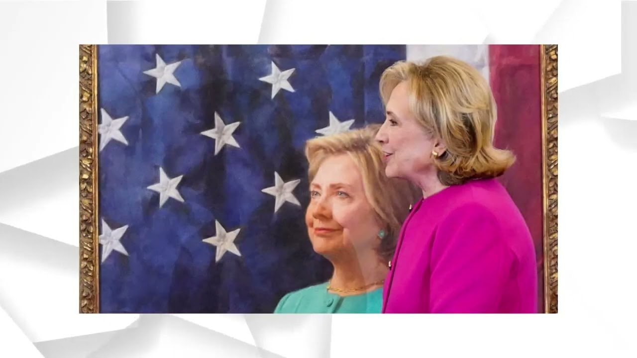 Hillary Clinton Shades Trump at Official State Department Portrait Reveal