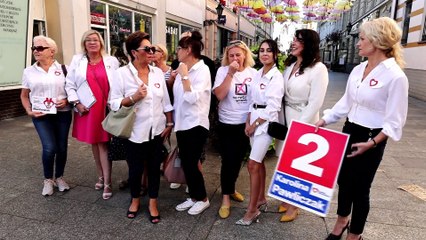 Konferencja prasowa kandydatek KO w Lesznie