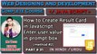 How to Create Result Card in Javascript | Marksheet |javascript tutorial for beginners | Mr Tech 001