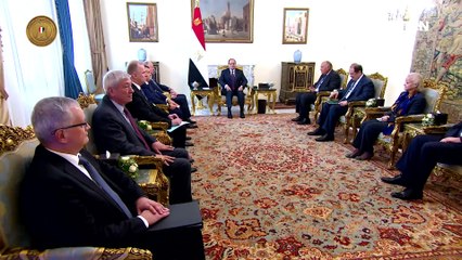 الرئيس السيسي يستقبل أمين مجلس الأمن الروسي