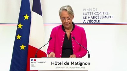 Télécharger la video: Harcèlement scolaire: Élisabeth Borne dévoile le plan du gouvernement