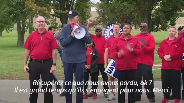 Joe Biden apporte un soutien historique aux ouvriers de l'automobile en grève