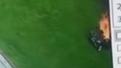 Toy car bursts into fireball in family’s back garden