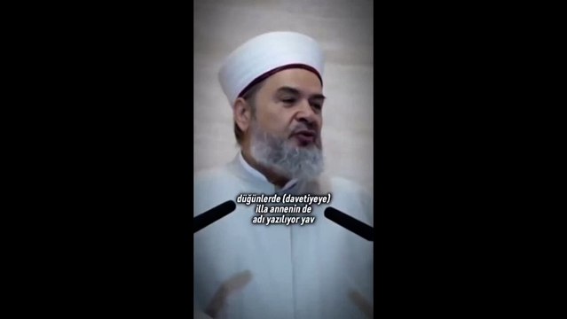 Abdurrahman Büyükkörükçü adında bir hoca düğün davetiyelerinde 'anne adının' yazılmasına sitem etti: Ne lüzumu var ne gereği var kardeşim