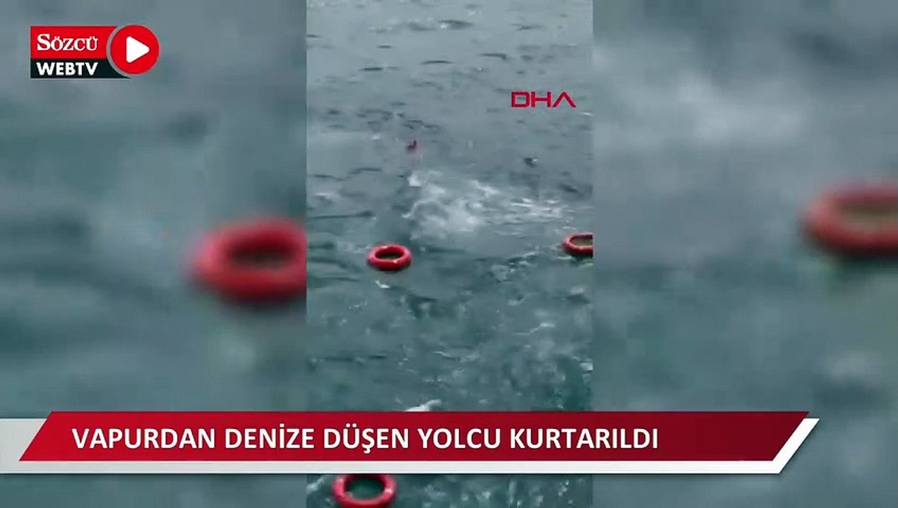 Kadıköy-Eminönü seferini yapan vapurdan denize düşen yolcu kurtarıldı