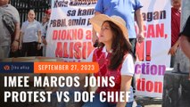 In show of support for ‘friends,’ Imee joins protest vs Bongbong Marcos’ DOF chief