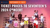 Ticket prices, seat plan: SEVENTEEN’s ‘Follow’ concert in PH