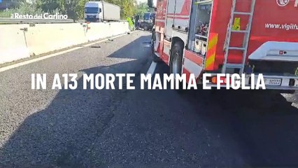 Il video dell'incidente a Ferrara: in A13 morte mamma e figlia