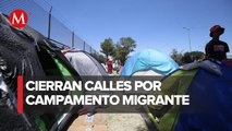 Migrantes Haitianos instalan campamento en alcaldía Cuauhtémoc, CdMx