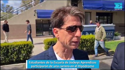Estudiantes de la Escuela de Jockeys Aprendices participaron de una carrera en el Hipódromo