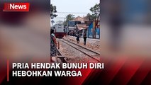 Pria Hendak Bunuh Diri di Rel Kereta Hebohkan Warga Garut