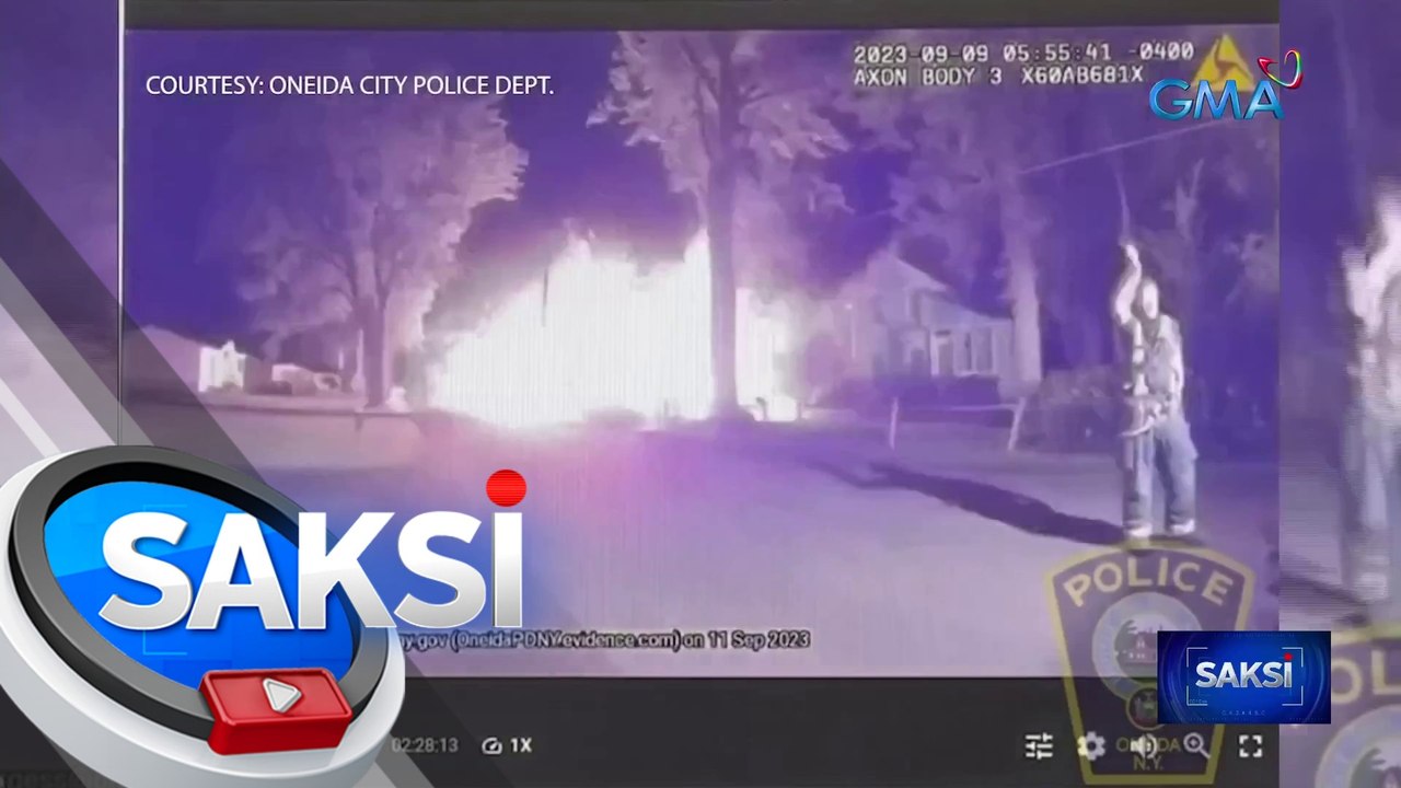 Pagbangga ng ninakaw na sasakyan sa isang bahay, nagdulot ng pagsabog | Saksi
