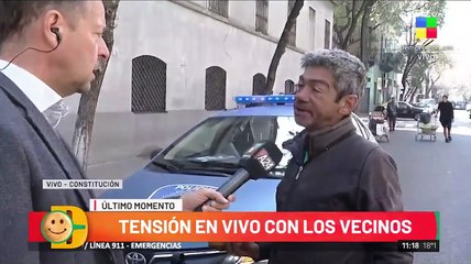 El tenso momento en vivo entre un hombre y el movilero de Desayuno Americano