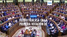 España | Feijóo fracasa en la primera votación de investidura en el Congreso de los Diputados