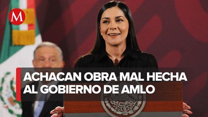 Vilchis expone imagen de la carretera "chueca" que le achacaron al gobierno federal