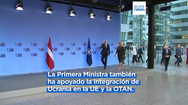 Hay que acoger a Ucrania en la OTAN , afirma la nueva primera ministra de Letonia en su primera visita a Bruselas