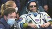 Dois russos e um americano voltam à Terra após mais de um ano no espaço