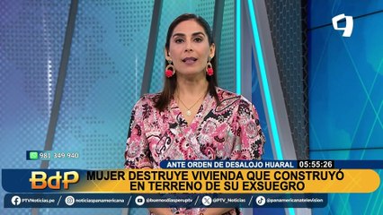 Imágenes impactantes: En Huaral mujer demuele su casa tras recibir orden de desalojo