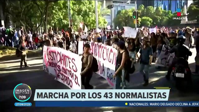 Así se vivió la marcha por los 43 normalistas de Ayotzinapa en CDMX