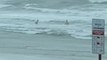 Pair caught wading into sea while Storm Agnes batters Ireland’s coast