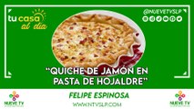 “Quiche de jamón en pasta de Hojaldre”