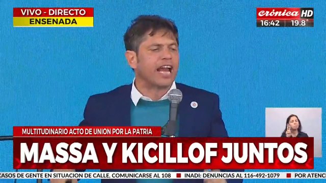 Kicillof: Ningún credo puede votar al que le dice las cosas que le dice al Papa Francisco