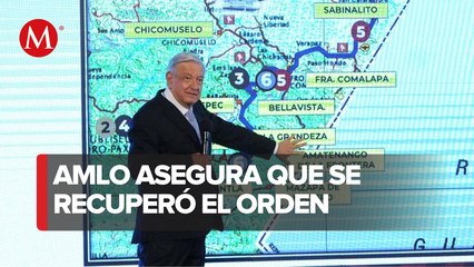 AMLO invita a visitar Frontera Comalapa tras bloqueos y violencia