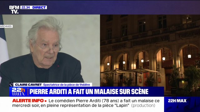 J'ai en mémoire le visage de Muriel Robin qui est figé : Claire, spectatrice de la pièce de théâtre dans laquelle jouait Pierre Arditi, raconte son malaise sur scène