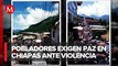 Marchan por la paz pobladores de Siltepec; exigen paz y seguridad en Chiapas ante violencia