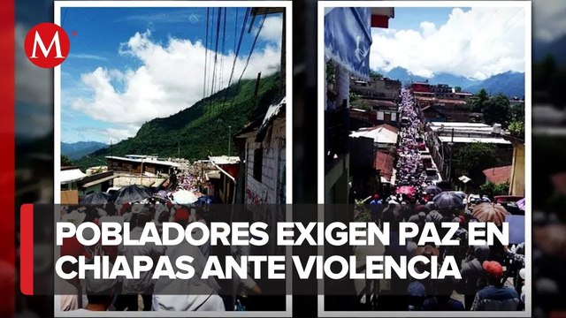 Marchan por la paz pobladores de Siltepec; exigen paz y seguridad en Chiapas ante violencia
