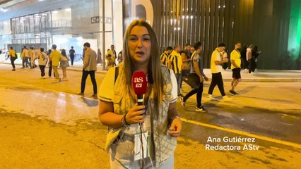 La afición del Real Madrid tras la victoria frente a Las Palmas