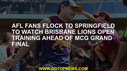 AFL fans flocked to Springfield to watch Brisbane Lions's open education in front of the McG Grand F