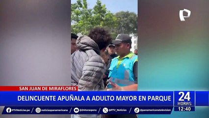 SJM: casi linchan a sujeto por acuchillar a un anciano para robarle un celular