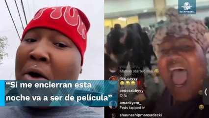 Influencer graba saqueos y es detenida