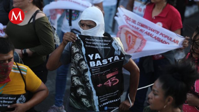 Así se vivió la marcha a nueve años de la desaparición de los 43 normalistas