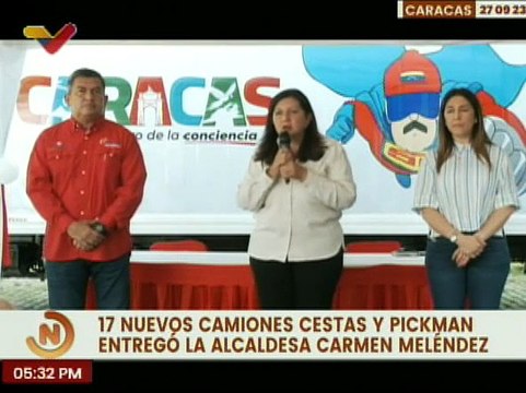 Alcaldía de Caracas entrega 17 camiones de carga pesada para fortalecer los servicios públicos