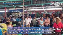 Comerciantes se niegan a reconocer a la nueva directiva de la CNC en la Plazoleta Campesina
