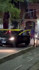 Pelea entre taxistas