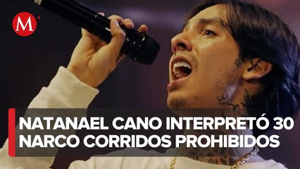 Natanael Cano canta "Cuerno Azulado" pese a amenazas